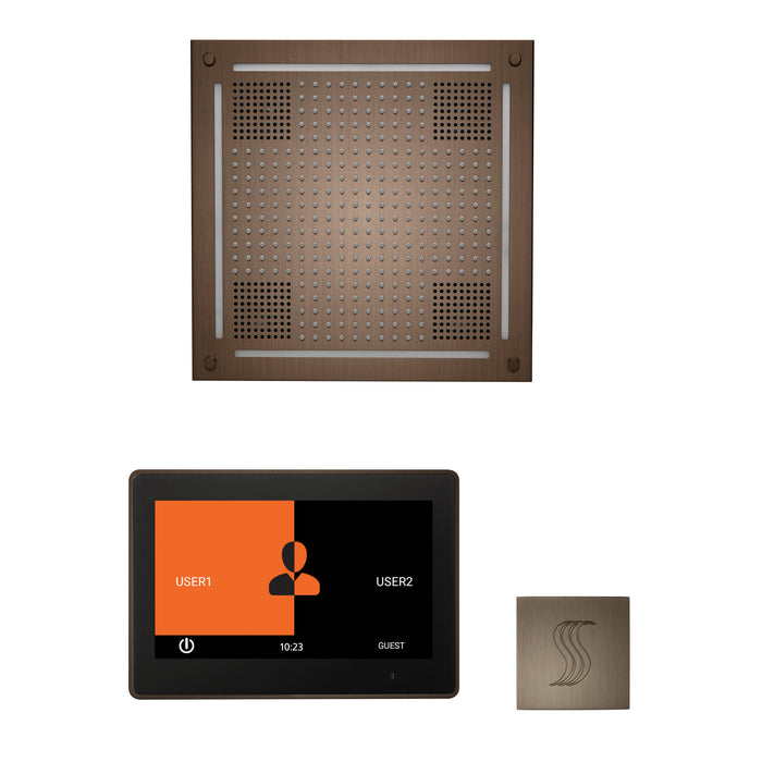 ThermaSol Wellness Hydrovive Steam Package with 10" ThermaTouch Square | WHSTP10S