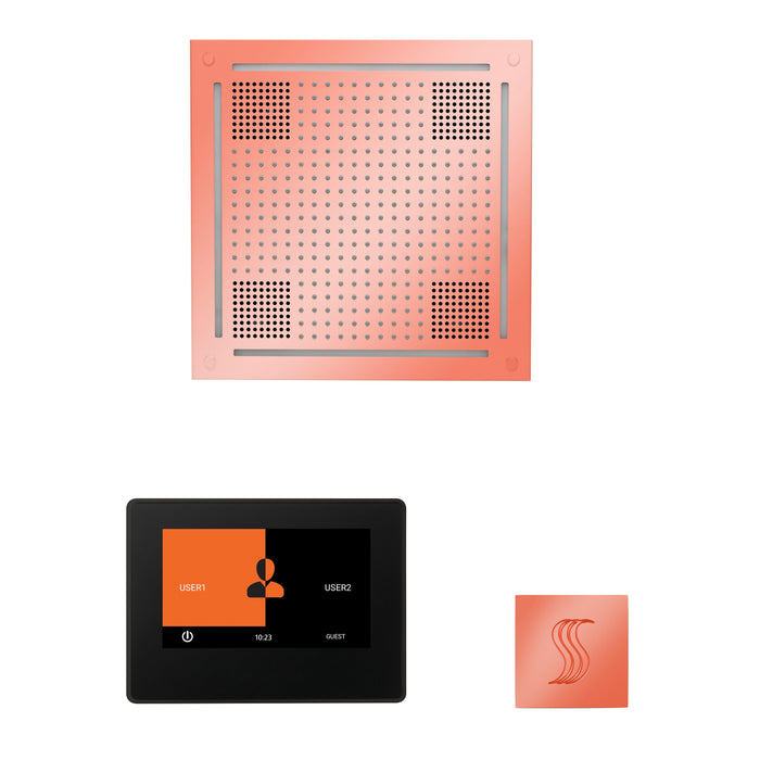 ThermaSol Wellness Hydrovive Steam Package with 7" ThermaTouch Square | WHSTP7S